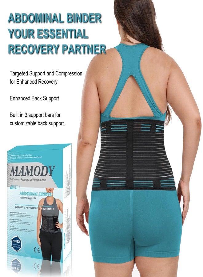 MAMODY Abdominal Binder Post Surgery Plus Size | Postpartum Belly Band Wrap | Post C Section Belly Binder | Stomach Compression Hernia Belt For Men or Women Hernia Surgery, Natural Birth, Abdominal Injuries,Hysterectomy (L/XL) - Image 5